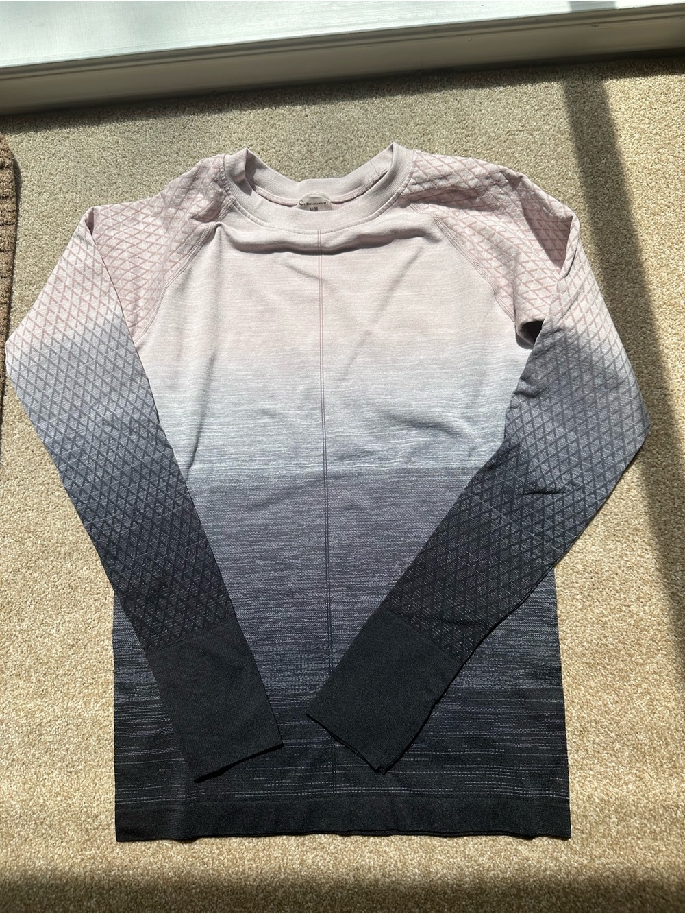 climawear Gradient Crewneck Sweatshirt in Pink and Black